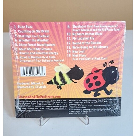 Marsha and the Positrons Energetic CD 2023 NEW Sealed Kids Music Educational - Picture 2 of 2